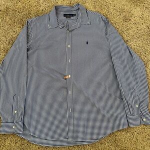 Ralph Lauren Black and White Checkered Shirt